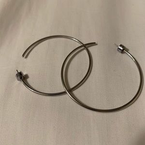 Michae Korda Silver hoop earrings